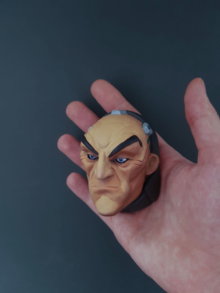 Magnet Sigma from Overwatch - My, Overwatch, Blizzard, Handmade, Polymer clay, Warcraft, Needlework with process, Longpost