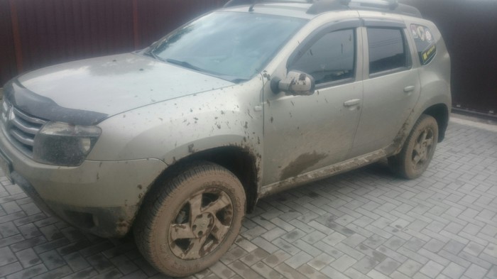 Along Lavna. Snow + mud = fun! - My, Duster, Renault, UAZ, Murmansk, Niva, Hummer, Snow, Dirt, Video, Longpost, Renault Duster, Renault