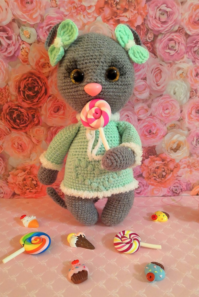 Sweet mouse. - Symbol of the year, Needlework without process, Crochet, New Year, Souvenirs, Longpost