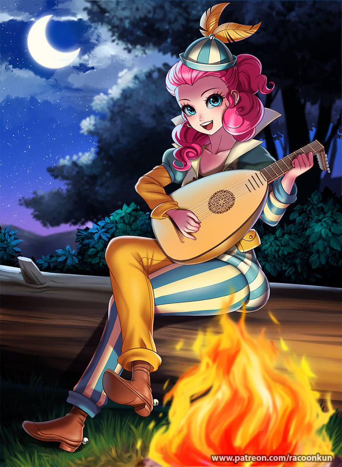 Бард - My Little Pony, Хуманизация, Pinkie Pie, Racoonkun