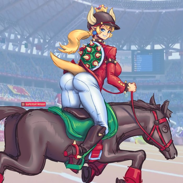 Mario&Sonic Olympics 2020 Supersatanson, Bowser, Bowsette,  , , , 