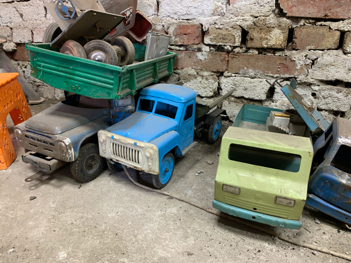 Car park straight from childhood - My, Toys, Car service, Zil, Gas, Made in USSR, Childhood