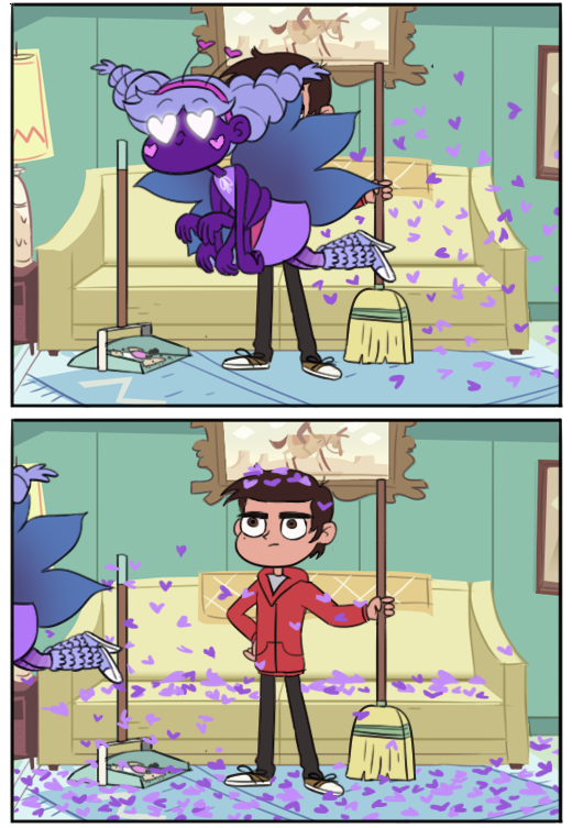 Star vs. the forces of evil. Comic (cleaning) - Star vs Forces of Evil, Humor, Comics, Star butterfly, Marco diaz, Longpost, , Animated series, Moringmark