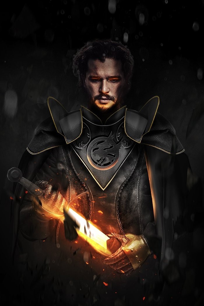 Kit Harington as the Black Knight by Bosslogic - Kit Harington, Marvel, Bosslogic, Longpost