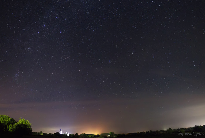 Perseids - 2018. Ryazan region. - My, Astrophoto, Milky Way, Starfall, Stars, Perseids, Space, Night, Stars