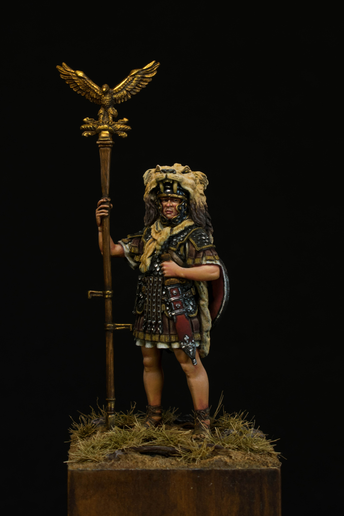 Aquilifer from EC - My, Painting miniatures, Ancient Rome, Ek Castings, Legionnaires, Longpost