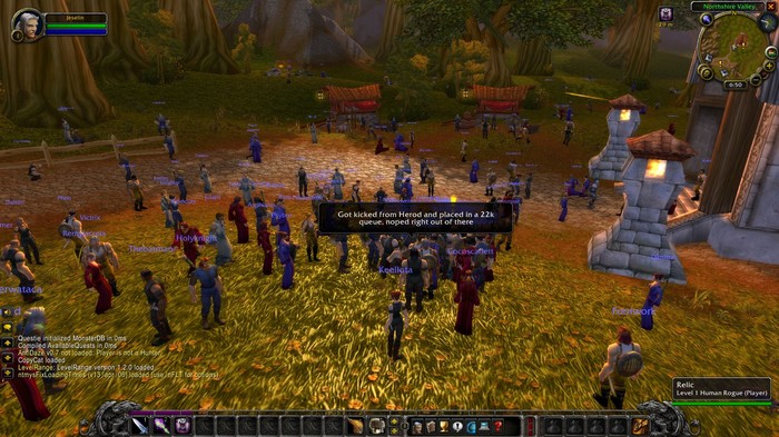 Launch of WoW Classic in the USA - My, World of warcraft, Blizzard, Games, Life stories, Screenshot
