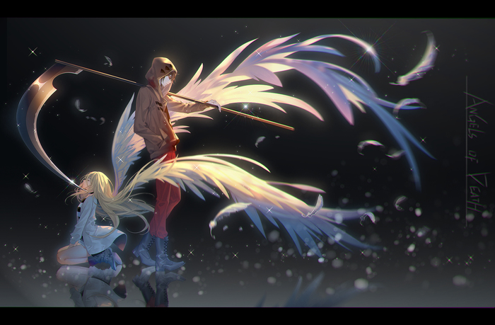 Satsuriku no Tenshi by TID - Anime, Art, Anime art, , Angel of Death, Rachel Gardner, Isaac Foster, Satsuriku no Tenshi