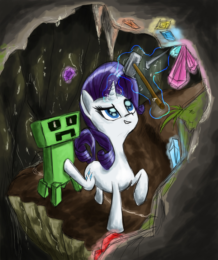 ,  ! My Little Pony, Rarity, , Minecraft