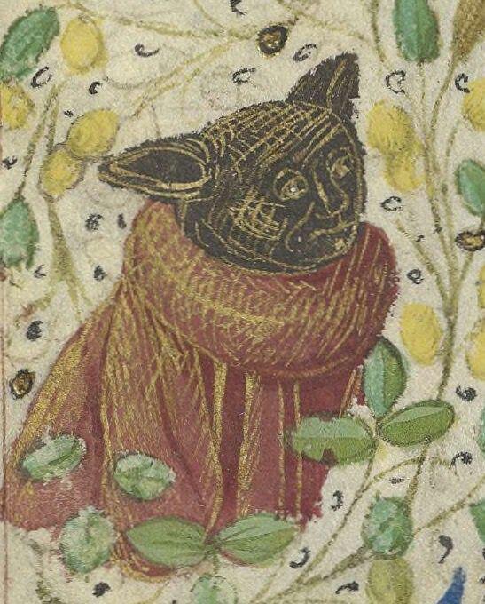 Master Yoda on the margin of the manuscript Horae ad usum Rotomagensem, Latin 1178 - From the network, Power, Yoda