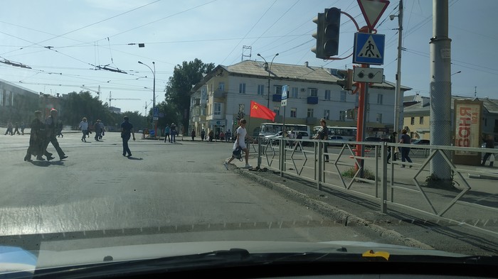 Еду я значит по своим делам и тут БАЦ, Советский Союз - Флаг, СССР, Неожиданно