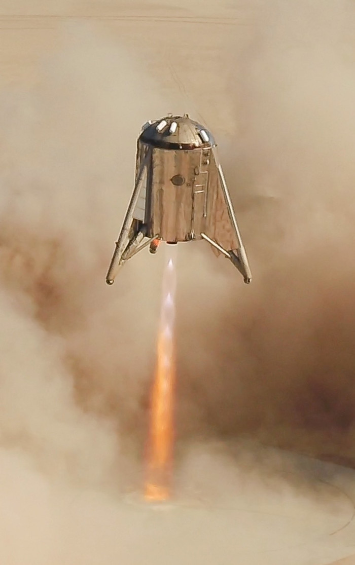 Another Starhopper jump. from different cameras. - Spacex, Starhopper, Elon Musk, Video, Longpost