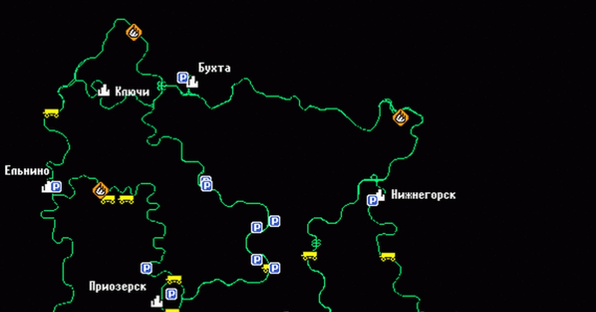 Дальнобойщики 2 карта скрытых дорог и грузов