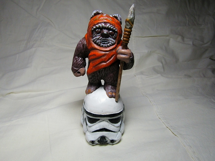 Little Ewok - My, Star Wars, Ewoks, Wood carving, Longpost