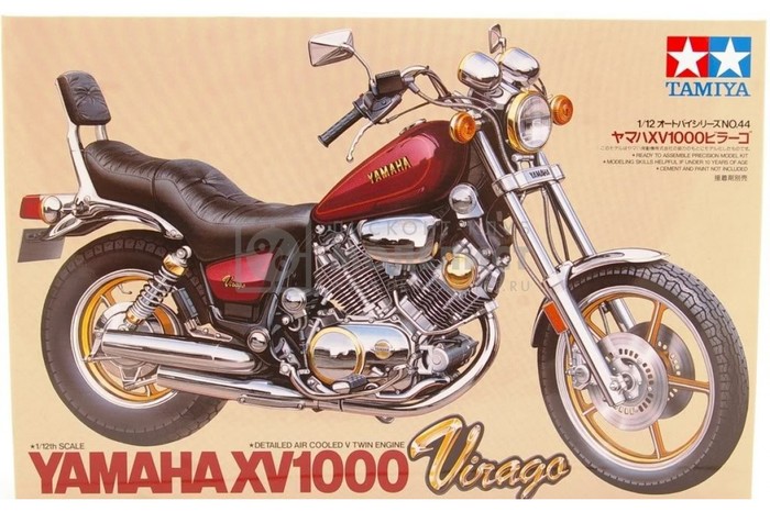 Yamaha XV1000 Virago by Tamiya. Рукожопства пост - Моё, Стендовый моделизм, Мотоциклы, Tamiya, Длиннопост, Мото