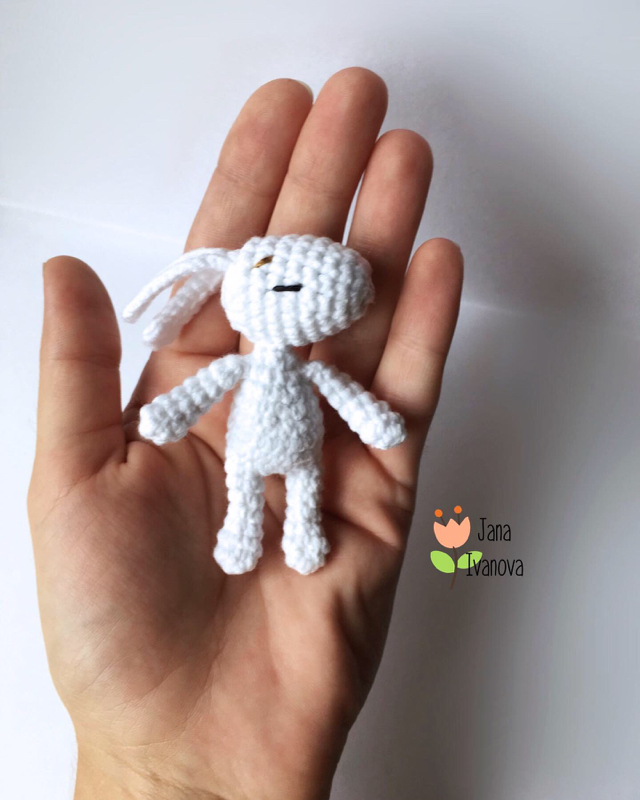 Bunny.) - My, Hare, Knitting, Knitted toys, Handmade, Amigurumi, Needlework without process