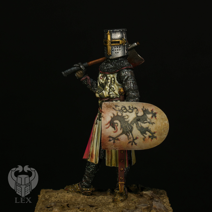 Duke Leopold V of Austria - My, Painting miniatures, Crusade, Pegaso Models, Knight, Miniature, Tin soldiers, Longpost