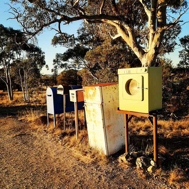 Post boxes somewhere in Australia - Australia, Mailbox, Suddenly