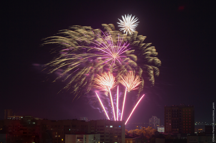 Салют на День города в Барнауле - Моё, Салют, Фейерверк, День города, Барнаул, Праздники, Длиннопост