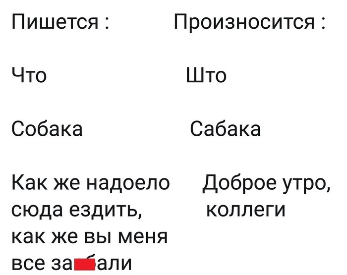 Пишется/произносится... - Произношение, Работа, Коллеги, Слышится, Картинка с текстом, Мат