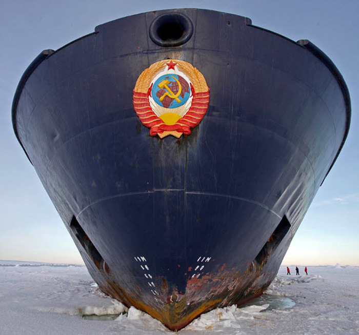 Captain Khlebnikov is a Russian icebreaker. - Icebreaker, Captain Khlebnikov, Penguins