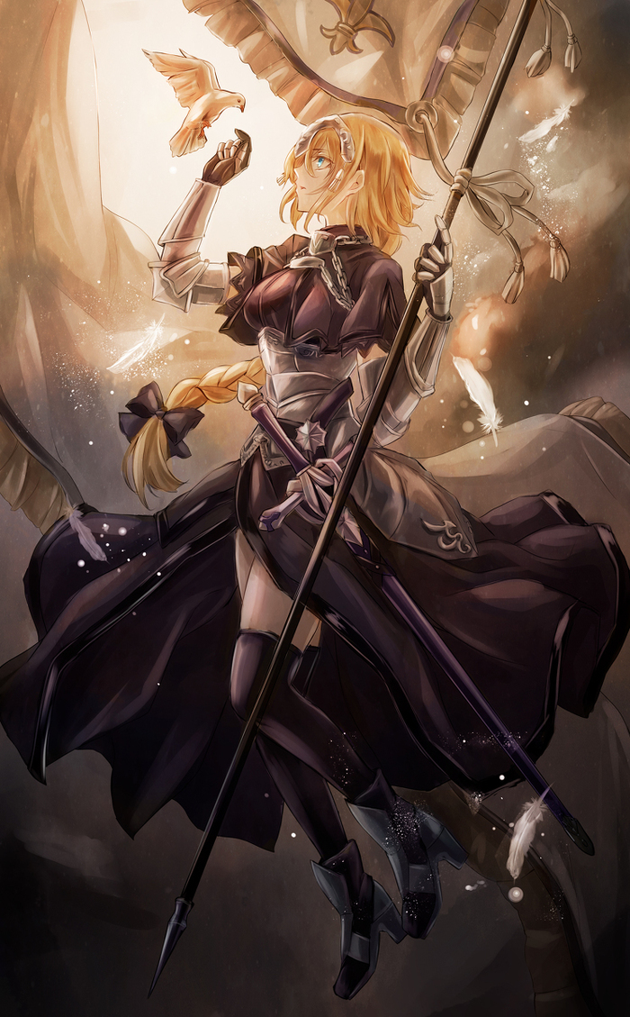 Jeanne d'Arc (Fate) - Anime, Art, Anime art, Fate, Fate grand order, Jeanne darc, Pixiv, Ruler