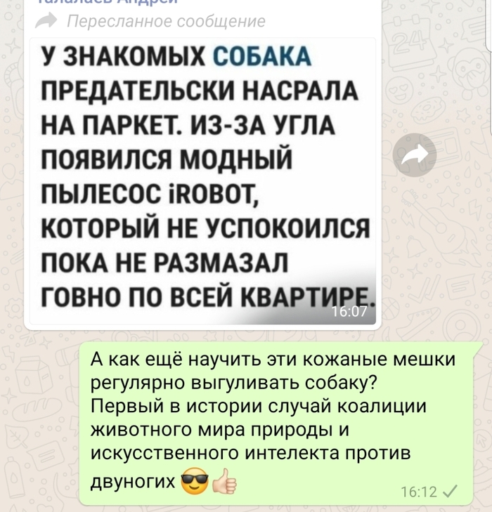 Скайнет. Начало - Робот, Whatsapp, Скриншот