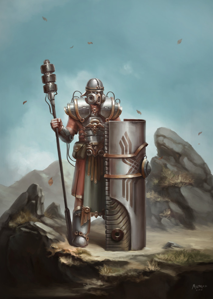 Legionary - My, Animation, Illustrations, Drawing, Concept, Characters (edit), Video game, Fantasy, GIF, Longpost
