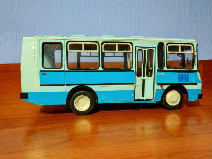 ПАЗ 3205 из картона на радиоуправлении Пазик, Автобус, Своими руками, Радиоуправляемые модели, Картон, Длиннопост