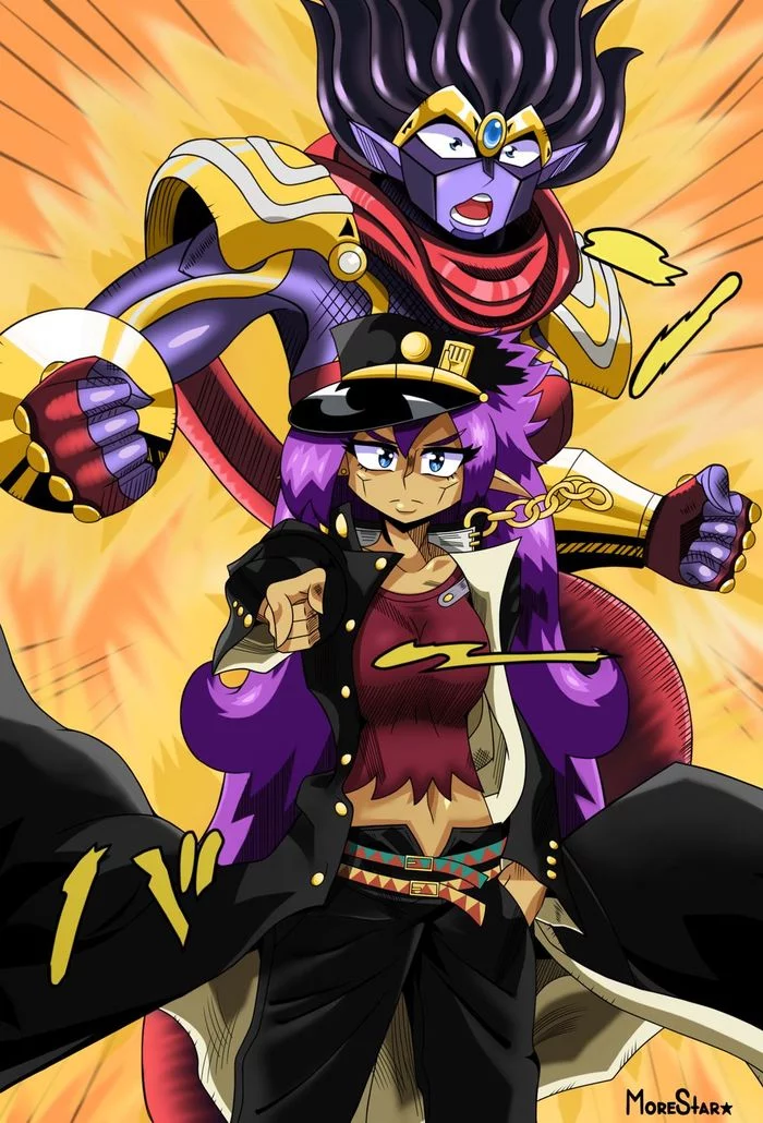 Shantae:Stand Mode (JoJo) - My, Jojos bizarre adventure, JoJo Reference, Shantae, Shantae half-genie Hero, Games, Anime, Crossover