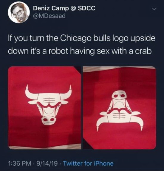 Немного бесполезной информации Chicago Bulls, Баскетбол, Спорт, Логотип, Бык, Краб, Секс, Наблюдательность