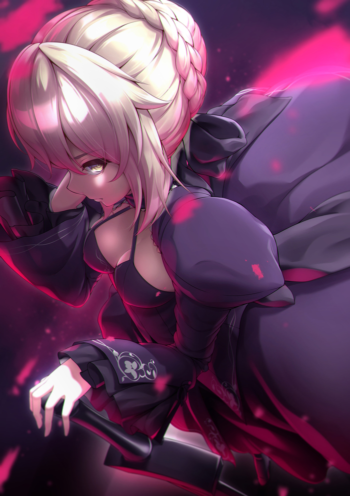 Saber Alter (F/GO) , , Anime Art, Fate, Fate Grand Order, Artoria Pendragon, Saber Alter, Pixiv