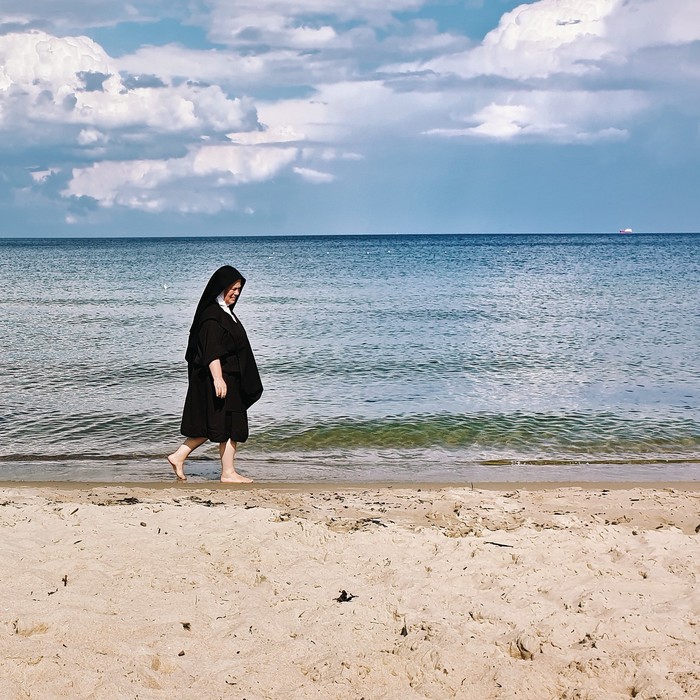 Walk - My, Sea, Beach, The photo, Mobile photography, Nun, Gdansk