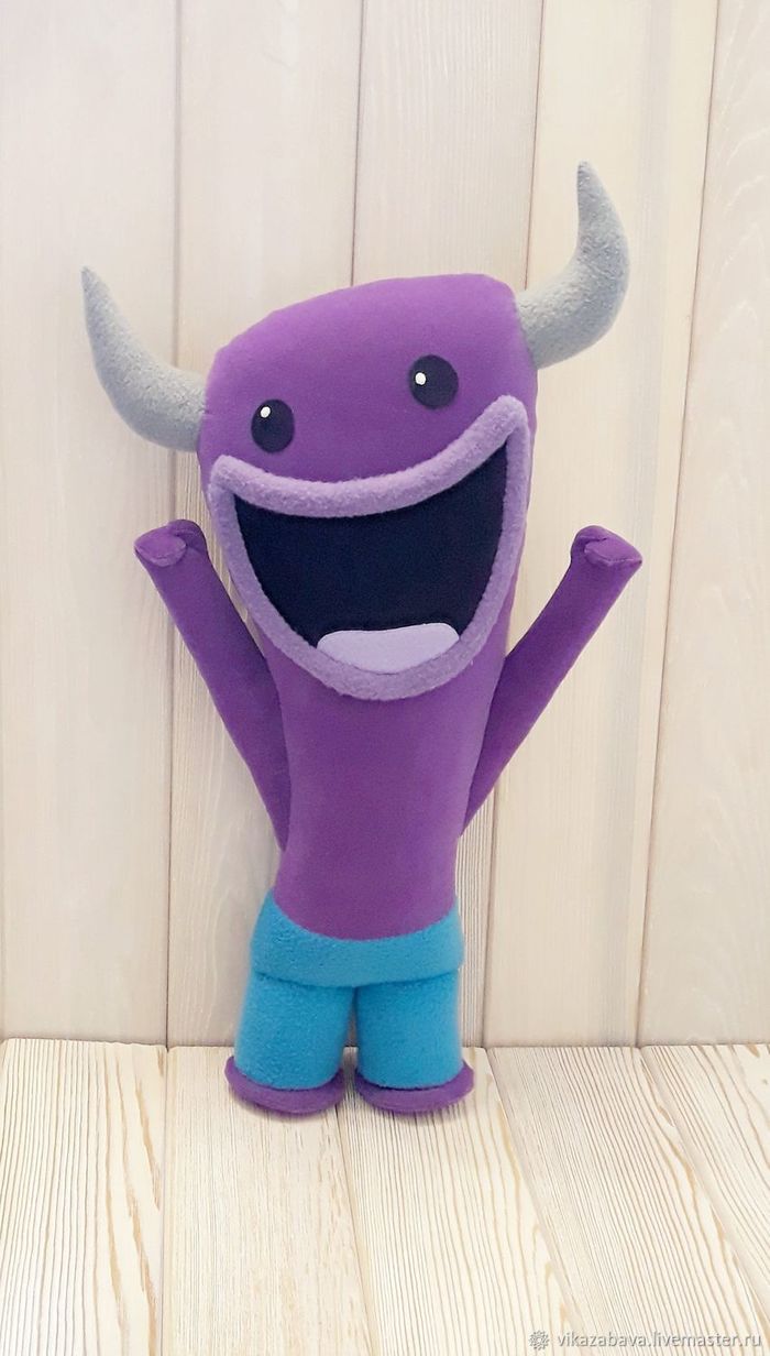 Monster Krumolz - My, Monster, Cartoon characters, Needlework without process, Handmade, Interior toy, Soft toy