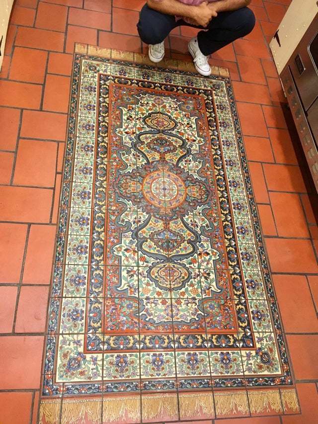 My grandfather has a mosaic carpet in the kitchen. - The photo, Carpet, Mosaic