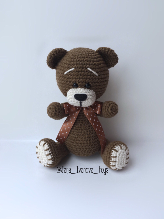 Bear ) - My, The Bears, Knitted toys, Handmade, Longpost