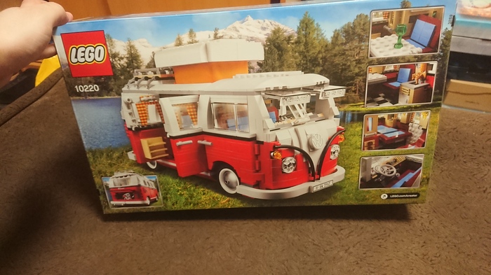 Набор 10220 - Volkswagen TI Camping Van - Моё, Volkswagen, LEGO, Сборка, Длиннопост