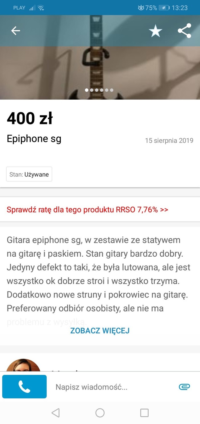 Не повреждена - Гитара, Покупки в интернете, Продавец, Не бит не крашен, Длиннопост