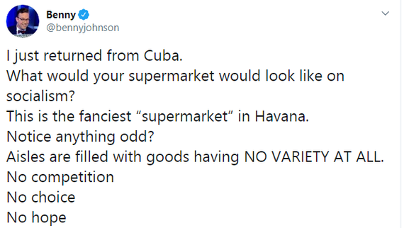 Supermarket under socialism - Cuba, Supermarket, Socialism, Twitter, Longpost