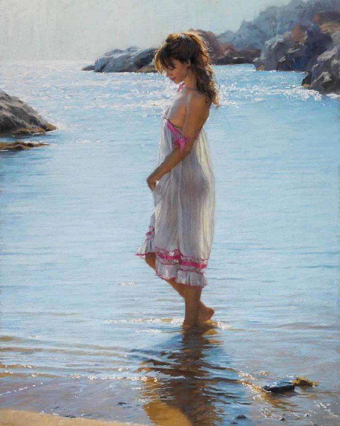 Quiet tenderness - beauty, Beautiful girl, , Vicente Romero Redondo