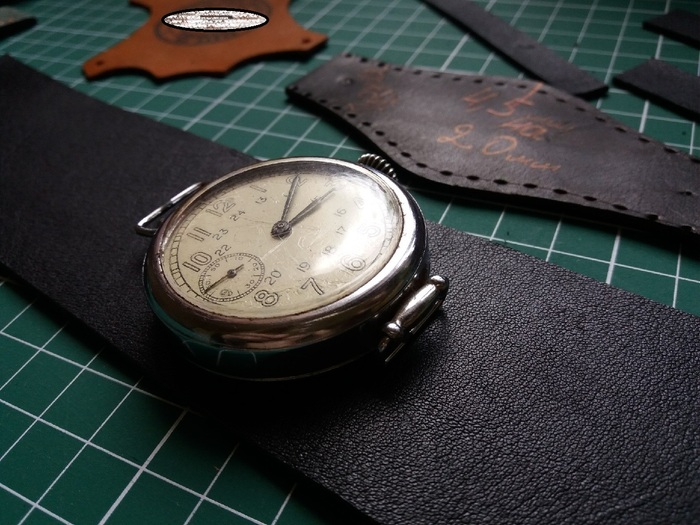 Watch strap Kirov. - My, Needlework with process, Leather products, Strap, Longpost, Clock