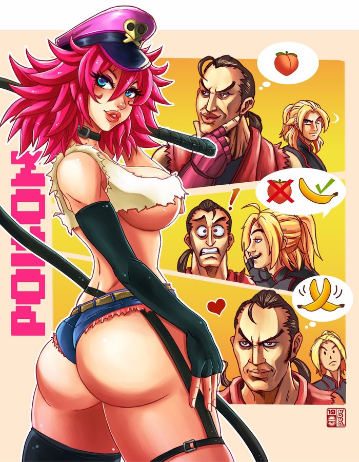 Strawberry? Banana?! So even better. - NSFW, Its a trap!, Poison, Street fighter, Feet, Futanari