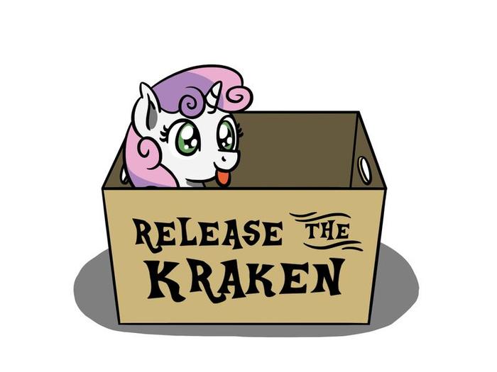 The Kraken - My little pony, PonyArt, Flutterluv, Sweetie belle