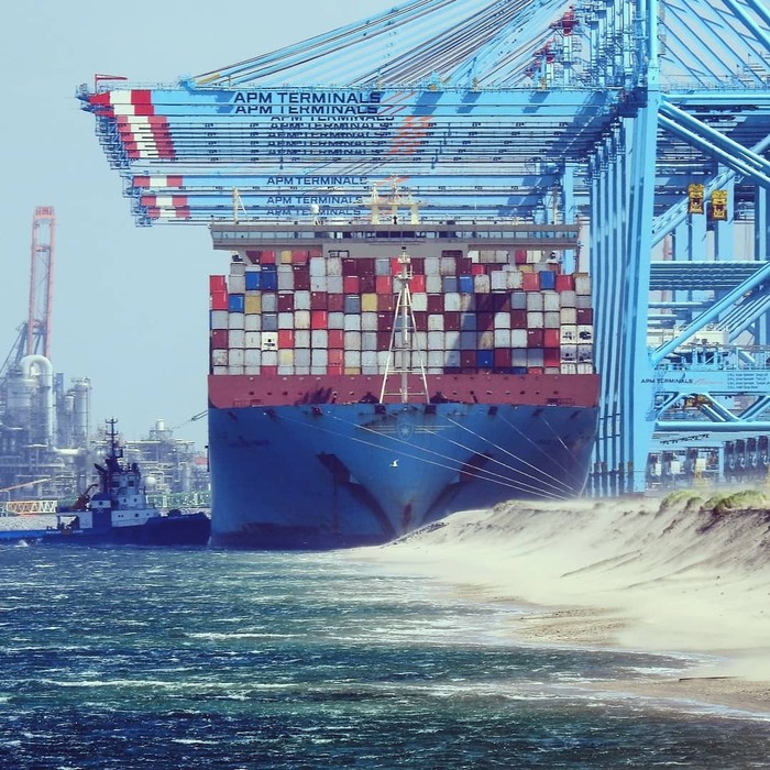 Unloading - Sea, Sailors, Port, Container, Sealand
