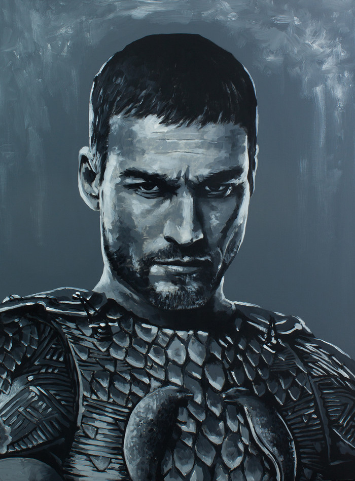 A champion on screen. A legend in our hearts. Spartacus: Blood and Sand, , :   , ,  , , Andy Whitfield, 