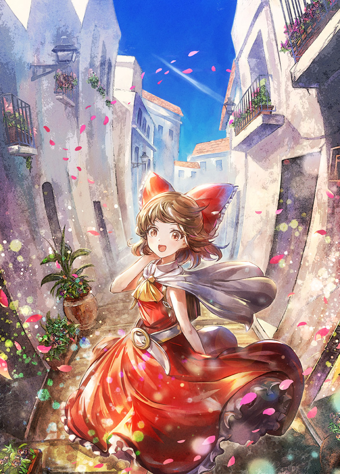 Hakurei Reimu Touhou, Hakurei Reimu, Anime Art, ,  , Kozou