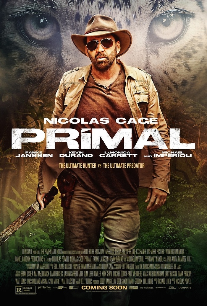 Nicolas Cage in the action movie Primitive - Nicolas Cage, Thriller, Боевики, Adventures, Poster, Movie Posters, Video, Longpost