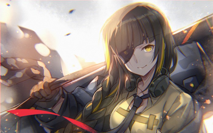 M16A1 - Аниме, Anime Art, Арт, M16a1, Girls Frontline, Подборка, Длиннопост