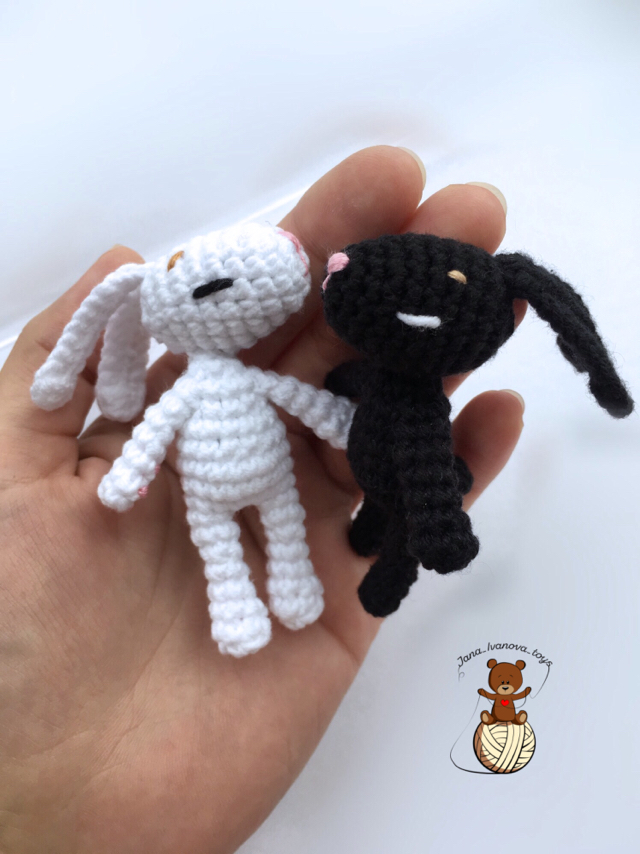 Bunnies.) - My, Hare, Knitted toys, Handmade, Amigurumi