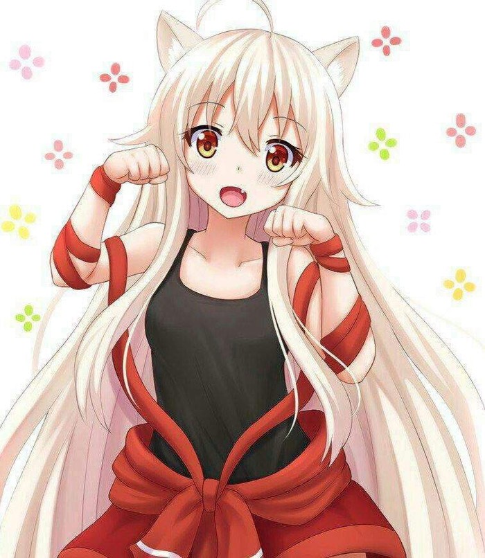 Nice! - Anime, Animal ears, Anime art, Neko, Urara meirochou, Chiya